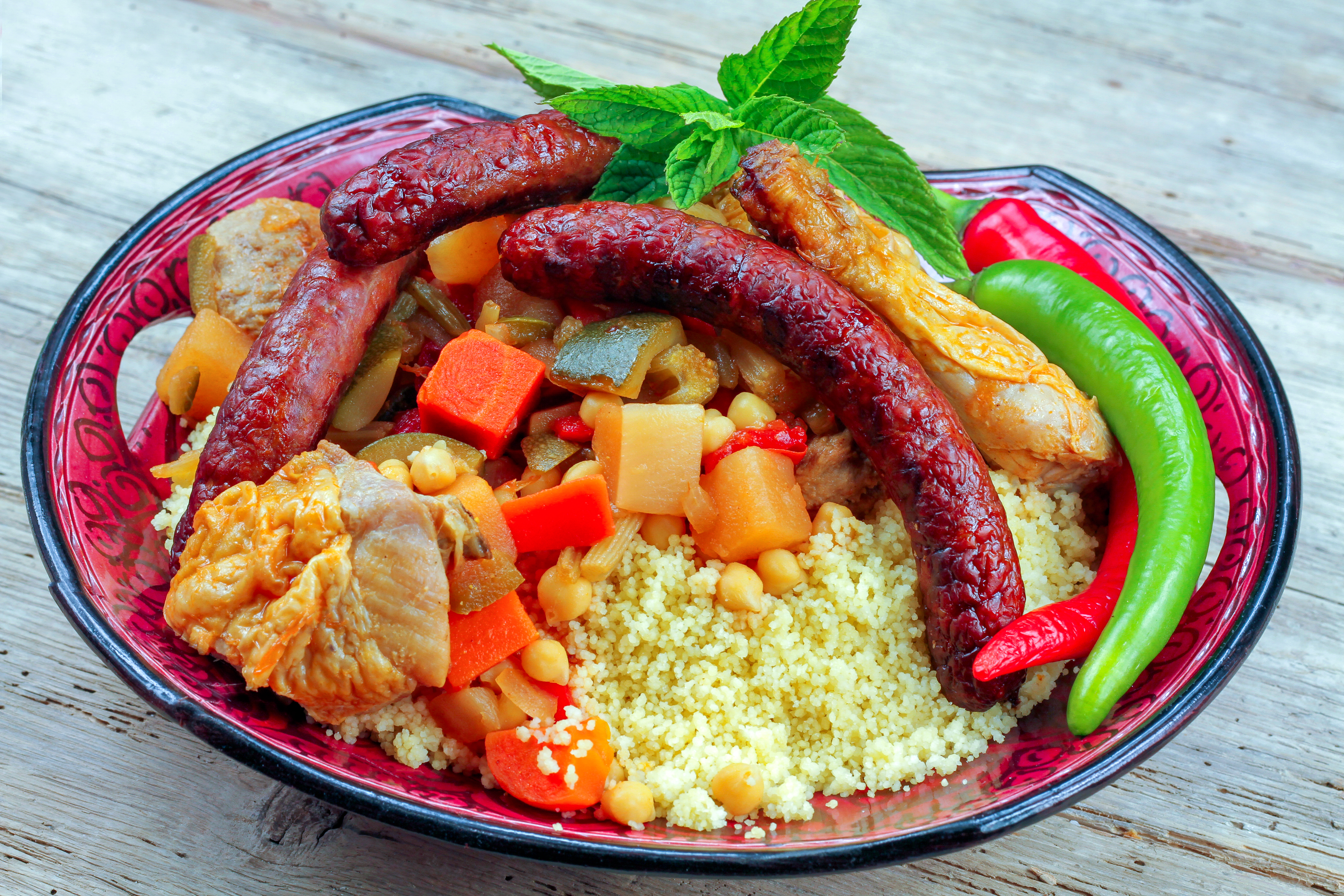 Photo de la recette de Couscous poulet et merguez facile
