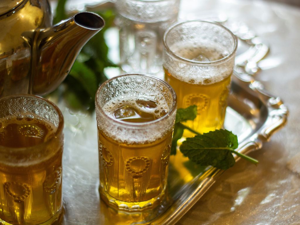 Thé à la menthe marocain : Recette de Thé à la menthe marocain