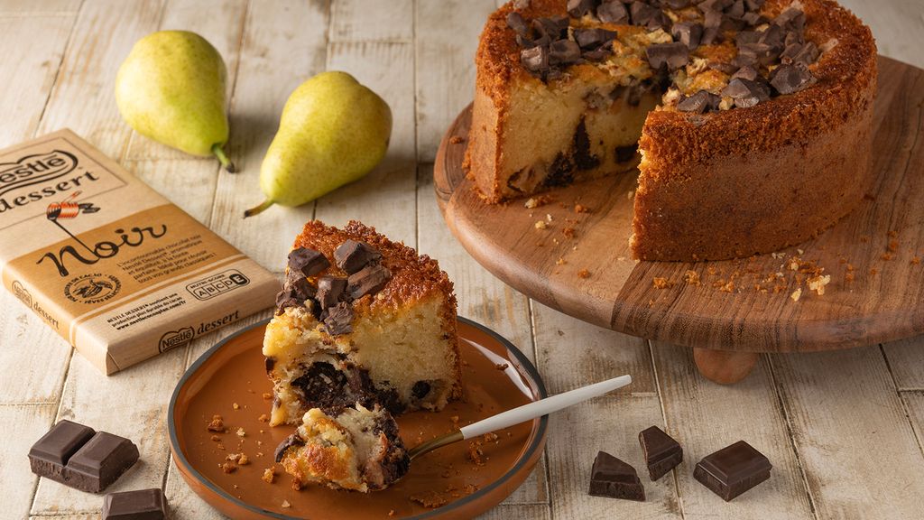 Gâteau aux poires et aux pépites de chocolat Nestlé Dessert®