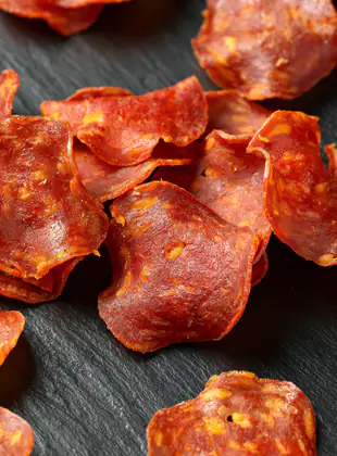 Chips de jambon cru