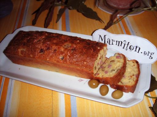 Photo 2 De Recette Cake Sale Au Jambon Et Aux Olives Marmiton