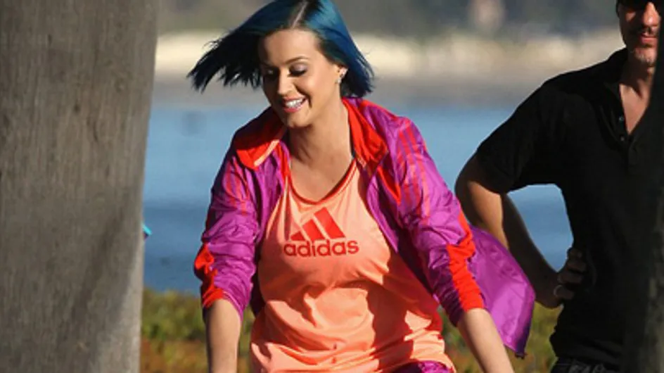 Katy Perry : Les cheveux bleus pour une pub Adidas