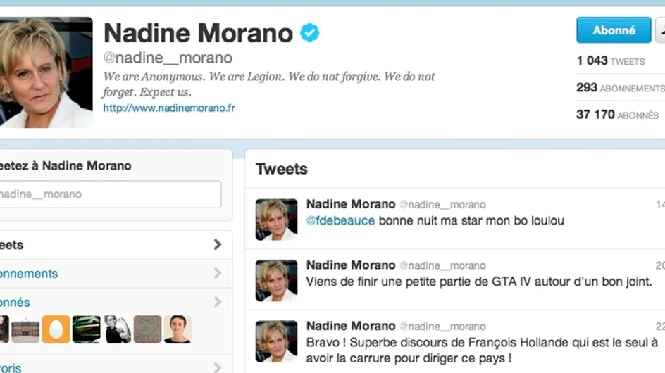 Megaupload : Anonymous pirate le Twitter de Nadine Morano
