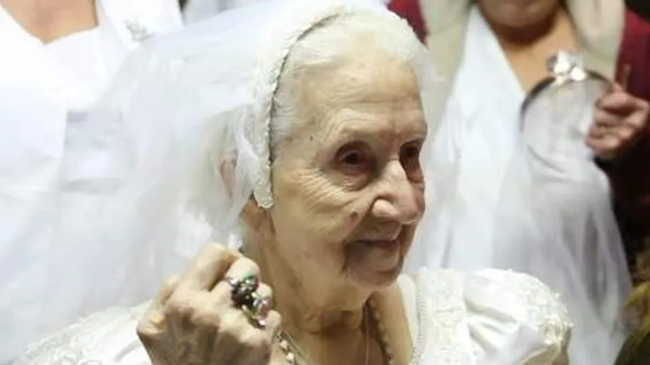 Insolite : Elle se marie le jour de ses 100 ans ! (Vidéo)