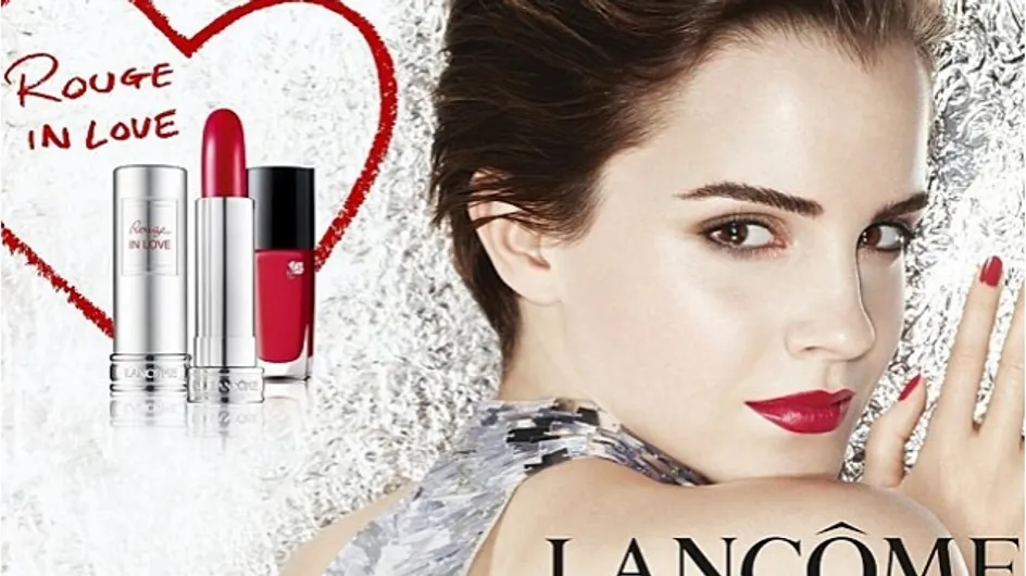 Emma Watson : Ses photos glamour pour Rouge In Love de Lancôme