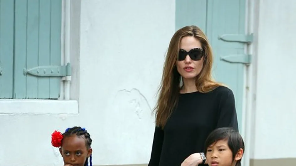 Angelina Jolie : Ses enfants habillés en Gérard Darel ! (Photos)