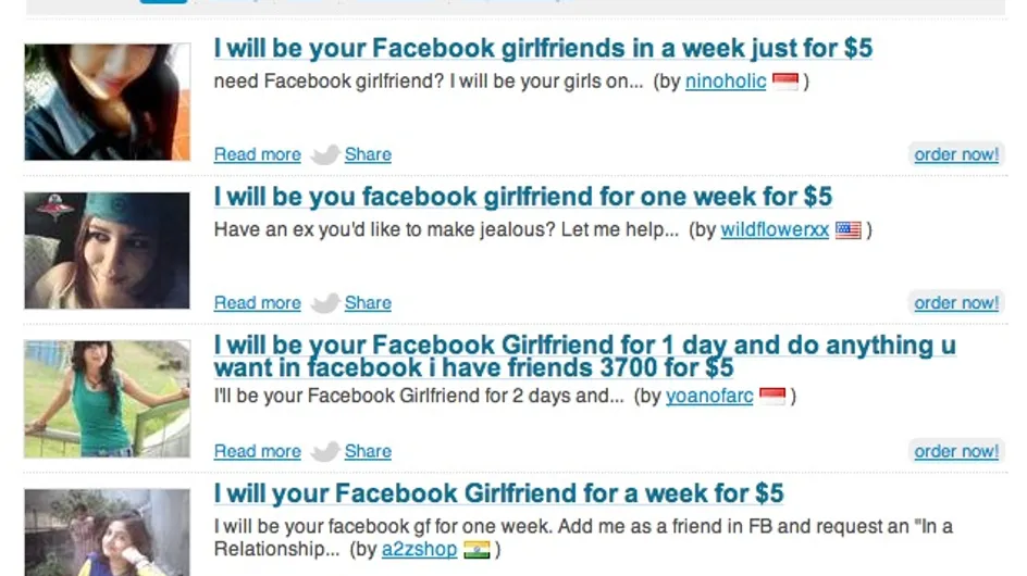 Louer sa petite amie sur Facebook ? Fastoche.