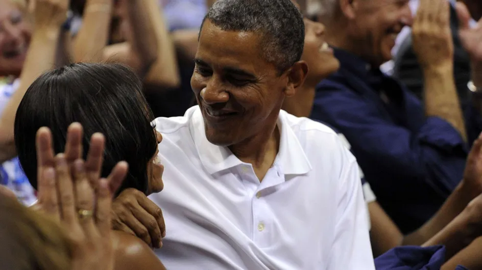 Barack Obama : Il embrasse sa femme en direct