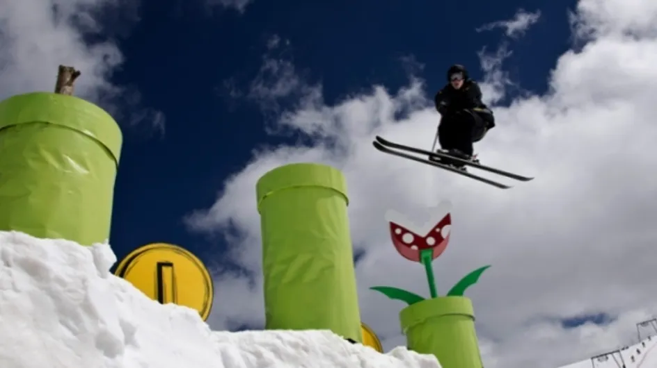 Insolite : Un snowpark Super Mario grandeur nature ! (Vidéo)