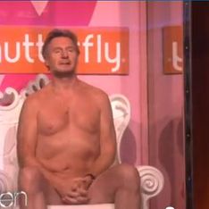 Liam Neeson se déshabille contre le cancer du sein (Vidéo)