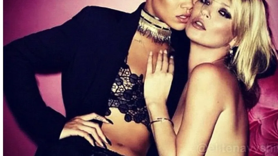 Rihanna et Kate Moss à moitié nues pour V Magazine (Photos)
