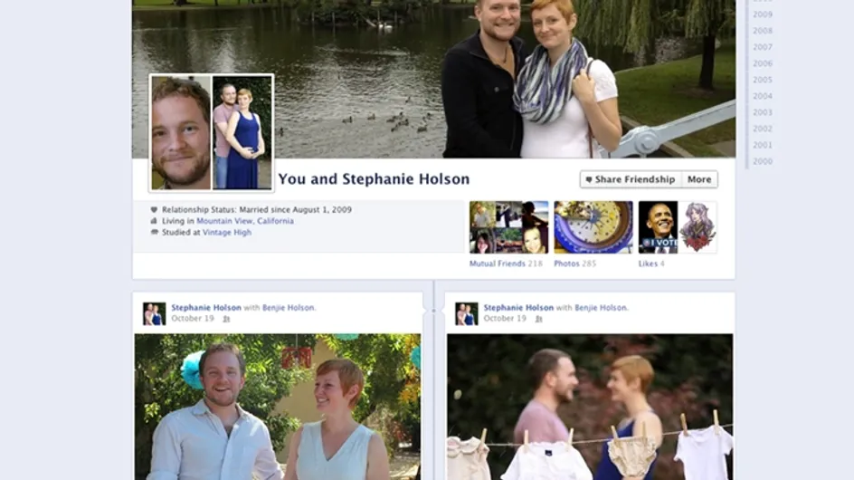 Facebook : Une page dédiée à votre couple