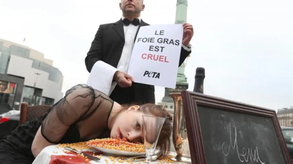 PETA : Une action choc pour dénoncer la cruauté du foie gras (Photos)