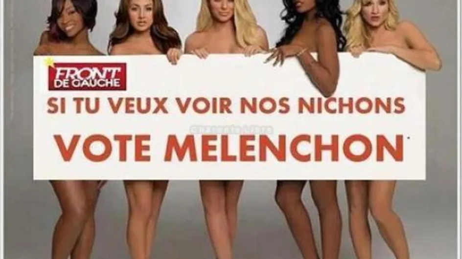 Jean-Luc Mélenchon : Les seins, son meilleur soutien ! (Photos)