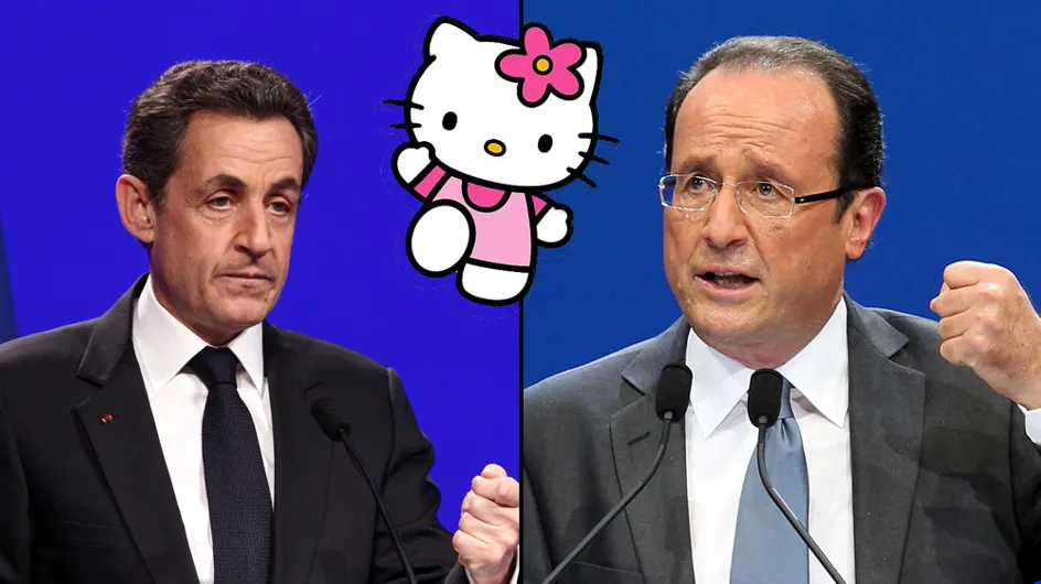 Présidentielle 2012 : Hello Kitty vole la vedette à Hollande et Sarko
