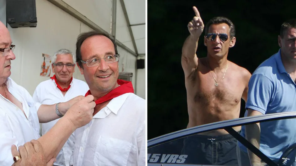 Hollande vs Sarkozy : Le match des vacances (Photos)