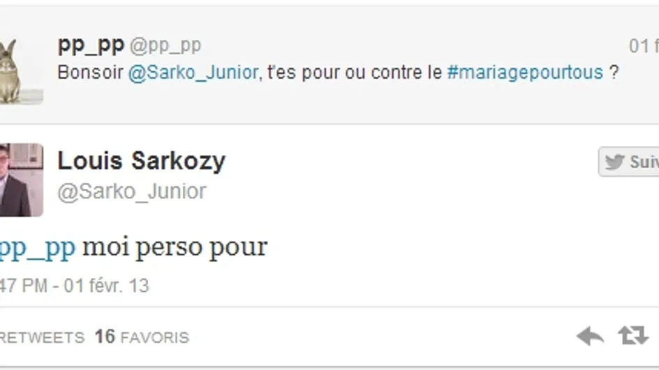 Louis Sarkozy : Il est pour le mariage gay !