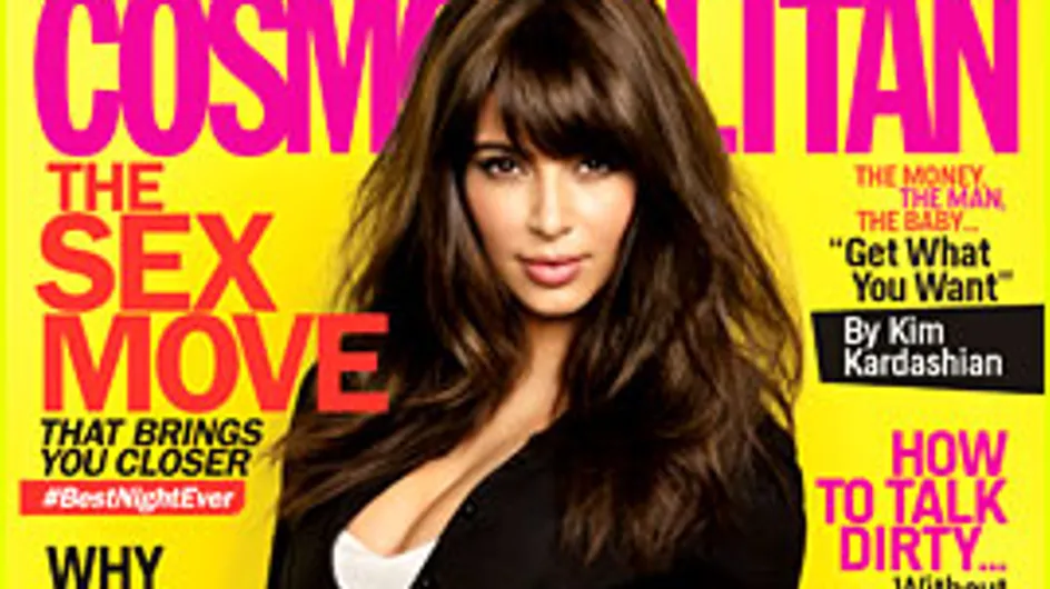 Kim Kardashian : En petite culotte et canon pour le Cosmopolitan (Photo)