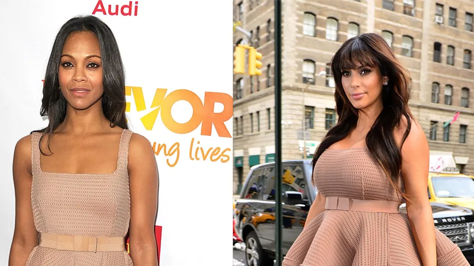 Kim Kardashian vs Zoë Saldana : Qui porte le mieux la robe Lanvin ?