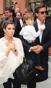 Kourtney Kardashian, Scott Disick and their son Mason