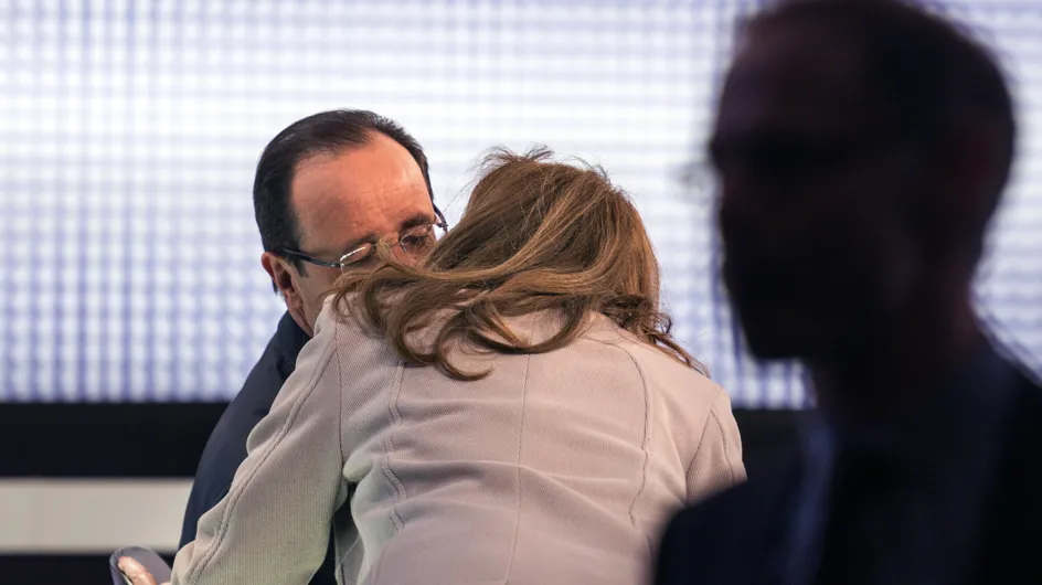 François Hollande : Et un bisou à Valérie avant le JT, un !