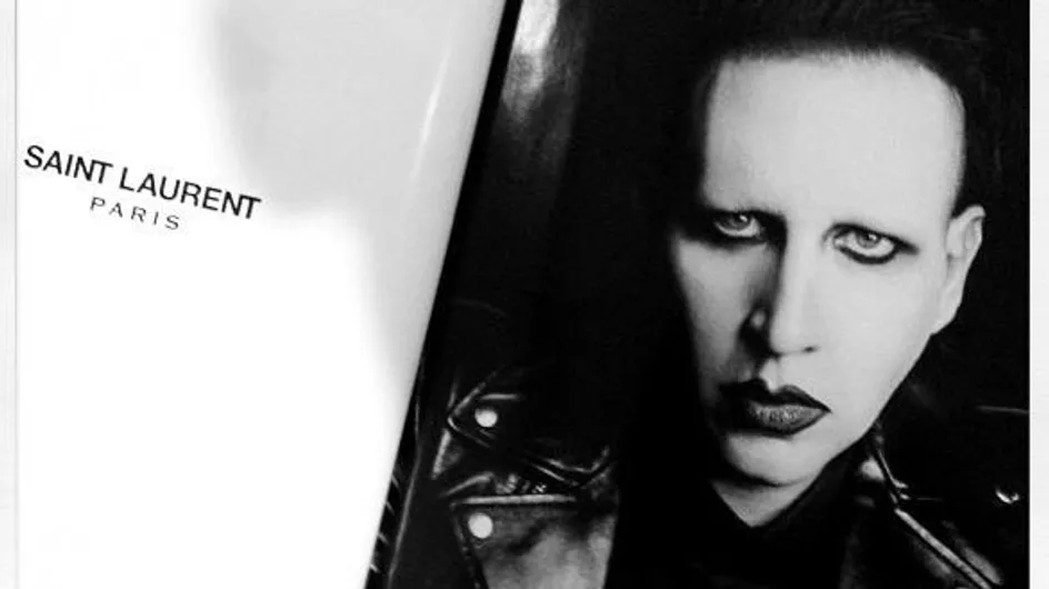 Marilyn Manson : Nouveau visage de Saint Laurent Paris (Photo)