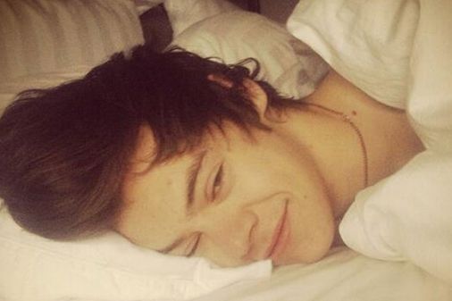 Harry Styles in bed