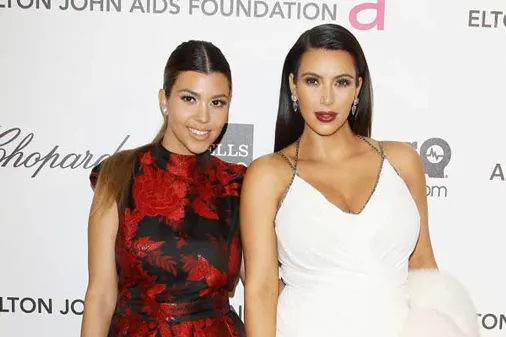 Kourtney and Kim Kardashian