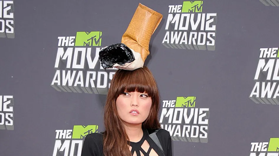 MTV Awards 2013: Pitch Perfect's Hana Mae Lee in bizarre cigarette-butt hat