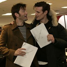 Doctor Who 50th Anniversary pictures: David Tennant and Matt Smith film together