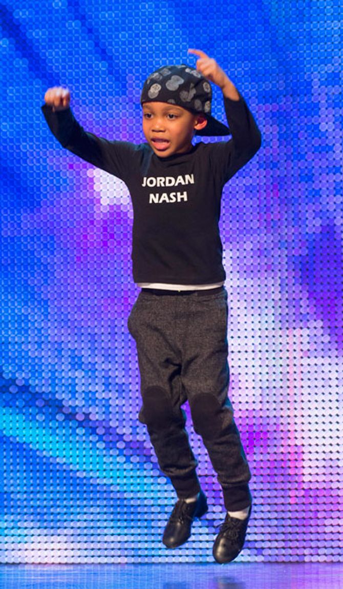 Jordan Nash performing on BGT 2013