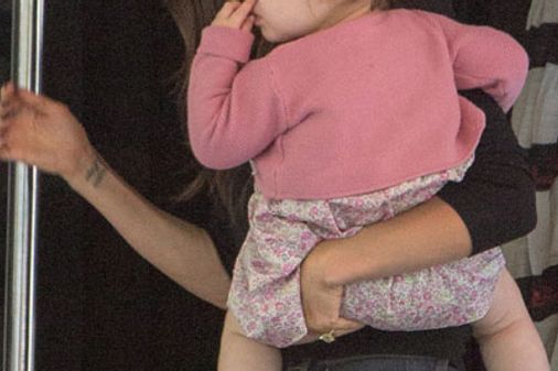 Victoria and Harper Beckham