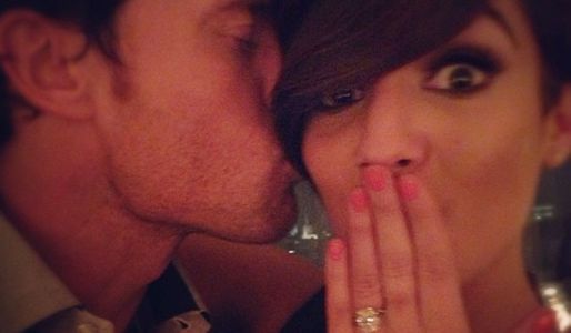 Wayne Bridge and Frankie Sandford