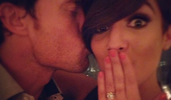 Wayne Bridge and Frankie Sandford