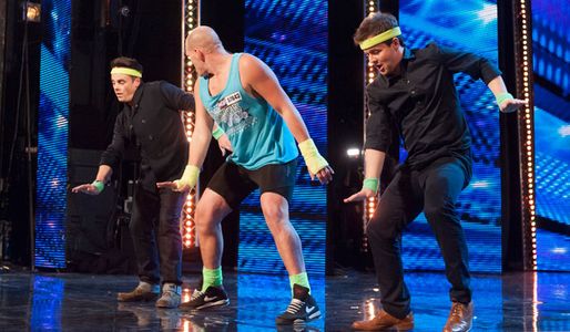 Ant and Dec performing funkasize on BGT 2013