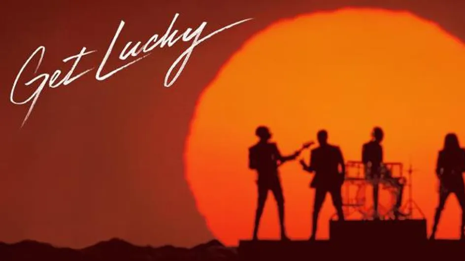 Включи get lucky. Daft Punk get Lucky обложка. Кадры из клипа get Lucky Daft Punk. Get Lucky картинки.
