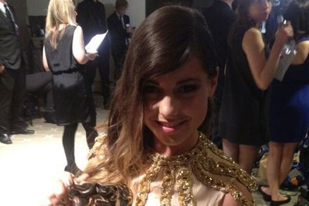 Louise at the Baftas