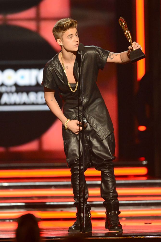 Justin Bieber at the Billboards