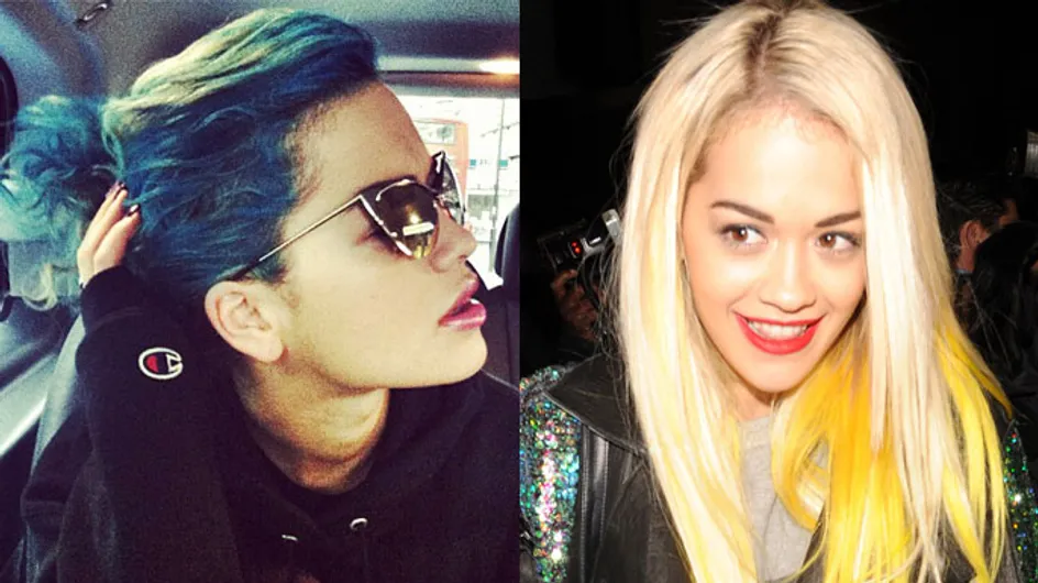 Rita Ora hair: Singer dyes her blue hair yellow!