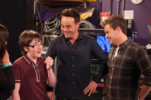 Jack Carroll with Ant and Dec
