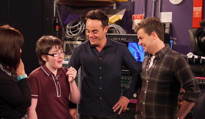 Jack Carroll with Ant and Dec