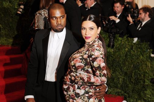 Kanye West and Kim Kardashian