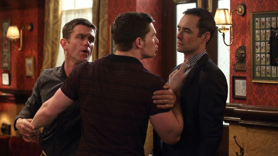 EastEnders 14/06 Joey punches Michael in the face