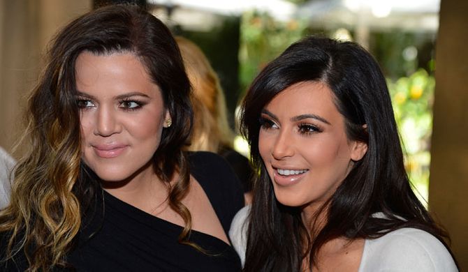 Khloe and Kim Kardashian