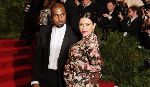 Kanye West and Kim Kardashian