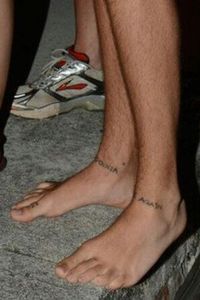 Harry Styles new foot tattoo