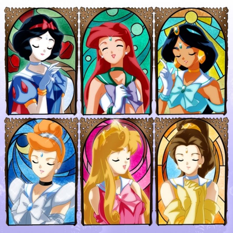 Les princesses  Disney relook es fa on manga Photos 