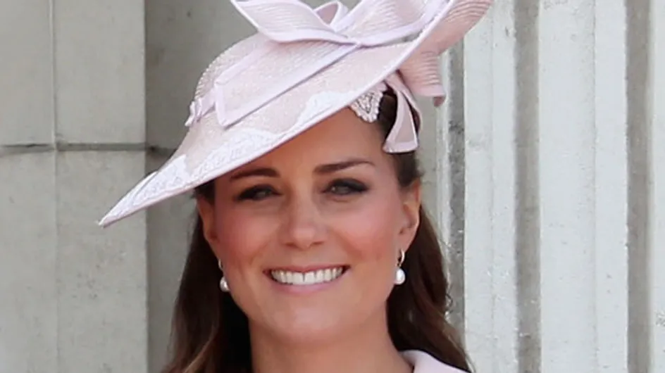 Kate Middleton wears pink Alexander McQueen