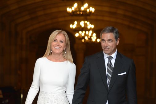 Los novios tras el enlace