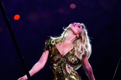 kate Moss en la ceremonia de clausura de los Juegos Olímpicos de Londres 2012